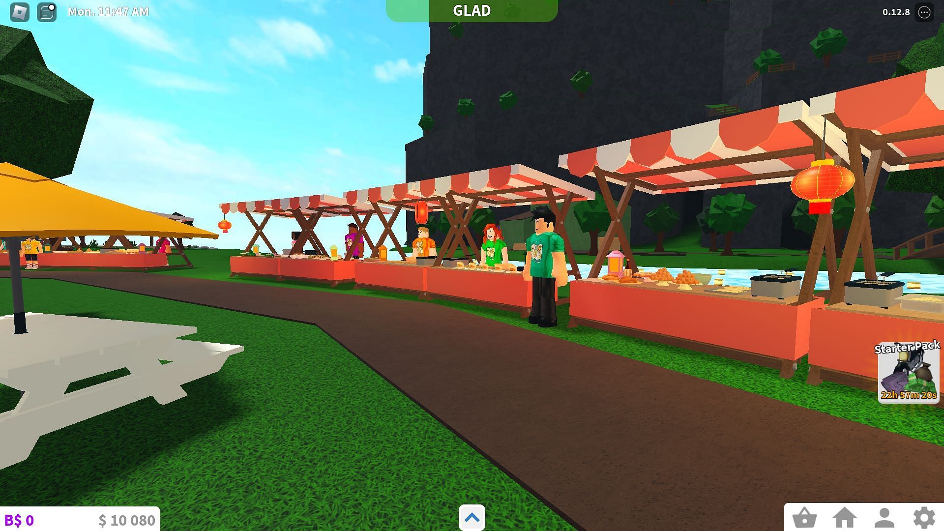 Stalls at the World Food Festival (Image via Roblox)