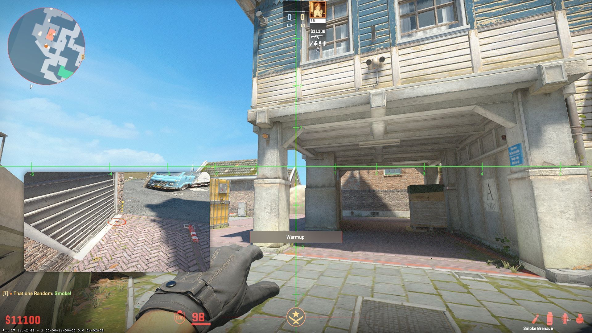 Aim on top of the building (Image via Valve)