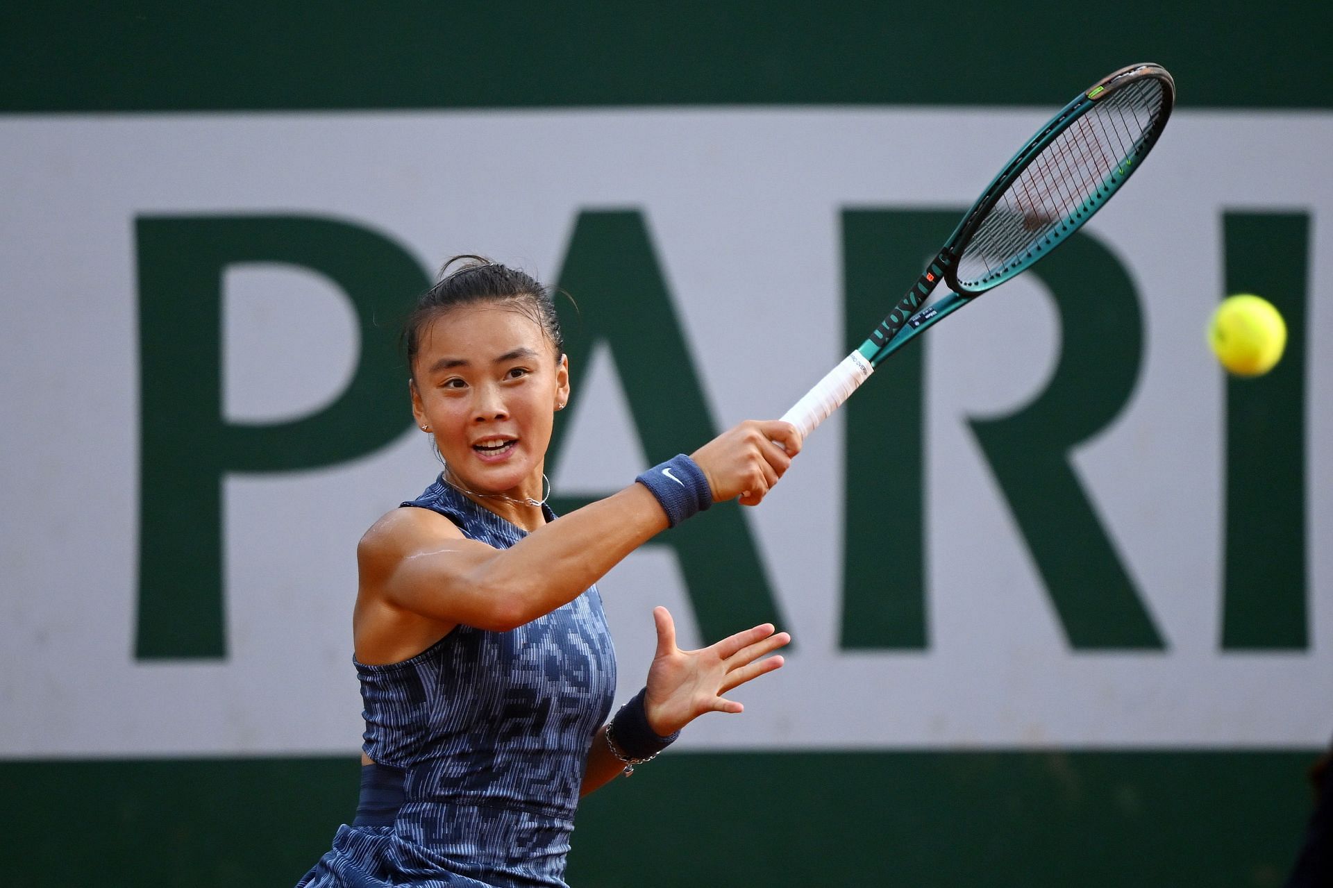 Yuan Yue at the 2024 French Open. (Photo: Getty)