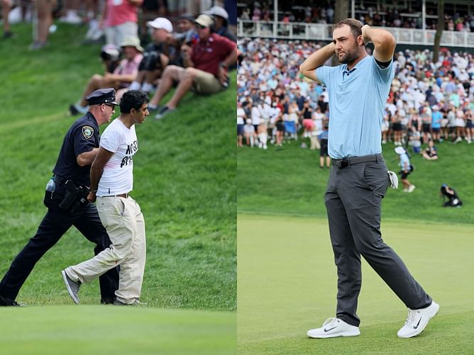 “Do they have to pay for some ruined 80$ pants?” – PGA Tour pro takes a dig at Scottie Scheffler’s arresting officer amid chaos at Travelers