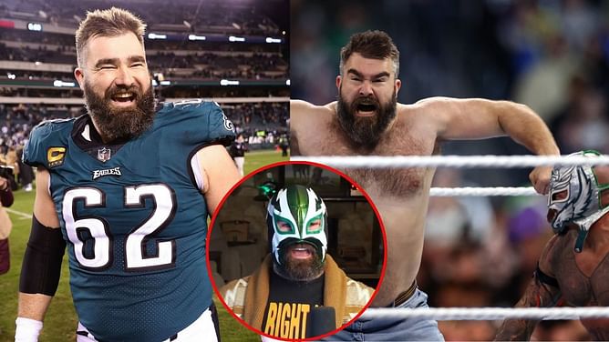 10-year-old NFL fan gifts Jason Kelce Eagles-themed Luchador mask after Philly legend's Super Bowl antics