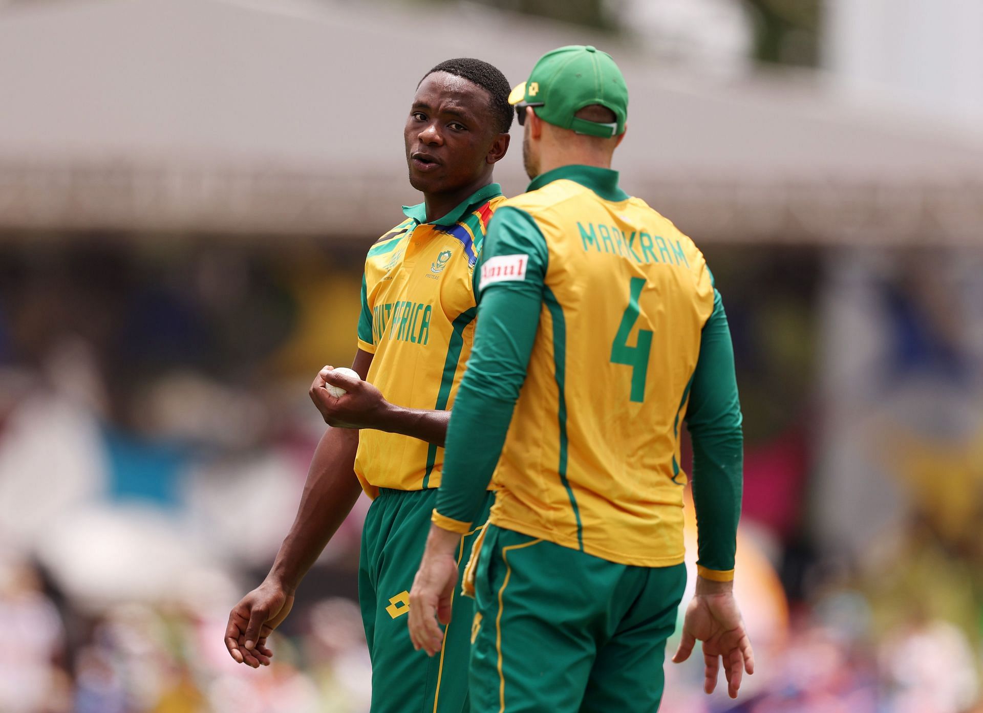 Kagiso Rabada and Aiden Markram. (Credits: Getty)