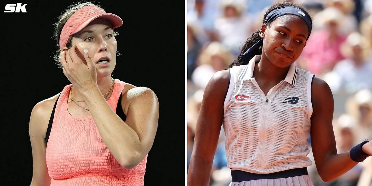 Danielle Collins (L) and Coco Gauff. Photos: Getty