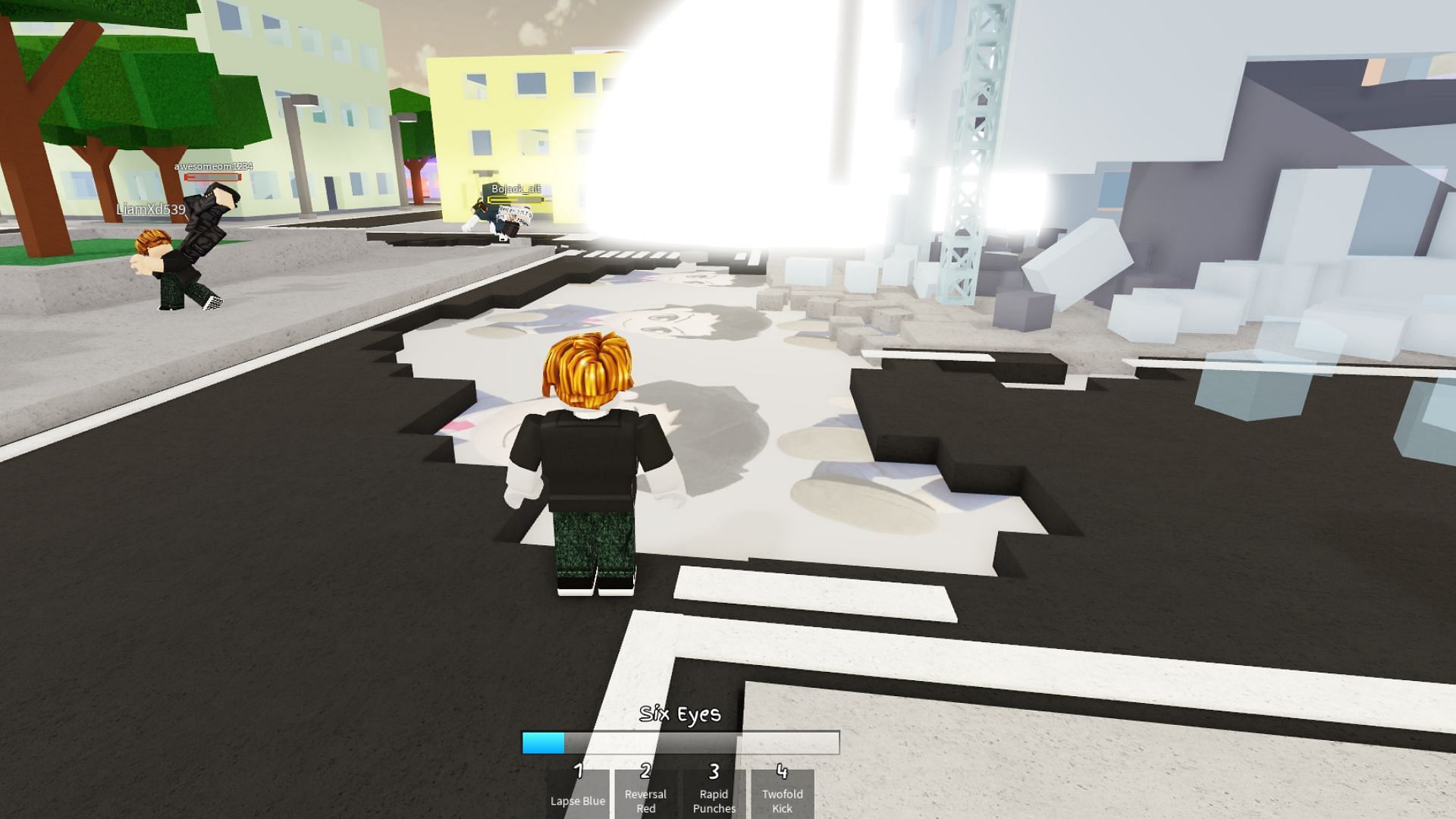 Filling the bar above the skills in Jujutsu Shenanigans will unlock the Awakened state (Image via Roblox)