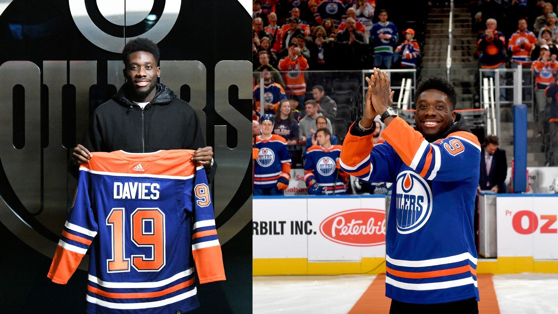 Canadian soccer star Alphonso Davies addresses Edmonton Oilers coming back from 3-0 down (Image via Edmonton Oilers X)