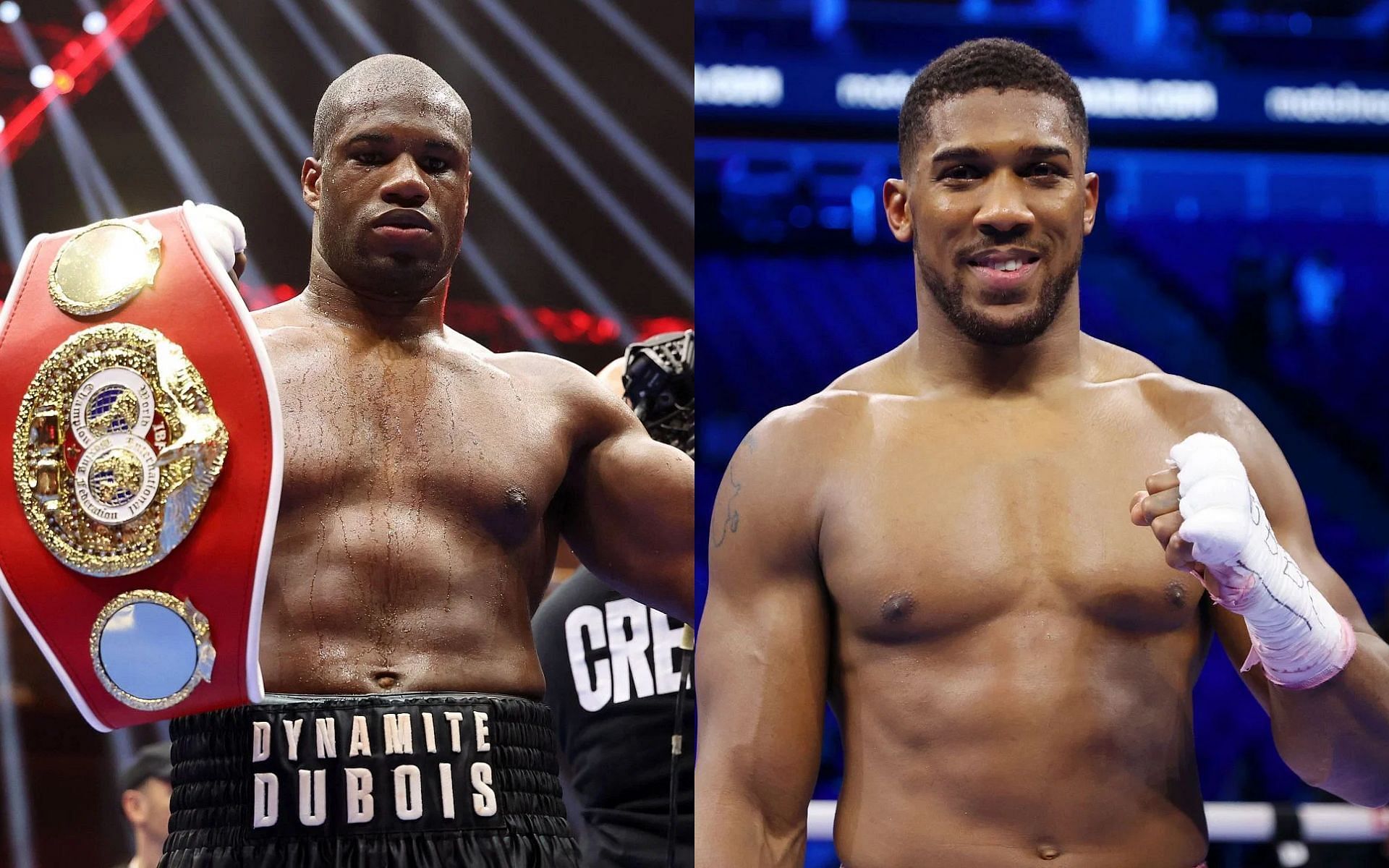 Daniel Dubois (left) and Anthony Joshua (right) heading towards IBF title fight, says Eddie Hearn [Images courtesy: Getty Images]