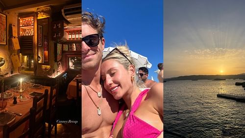 Braxton Berrios and Alix Earle vacation in Cannes