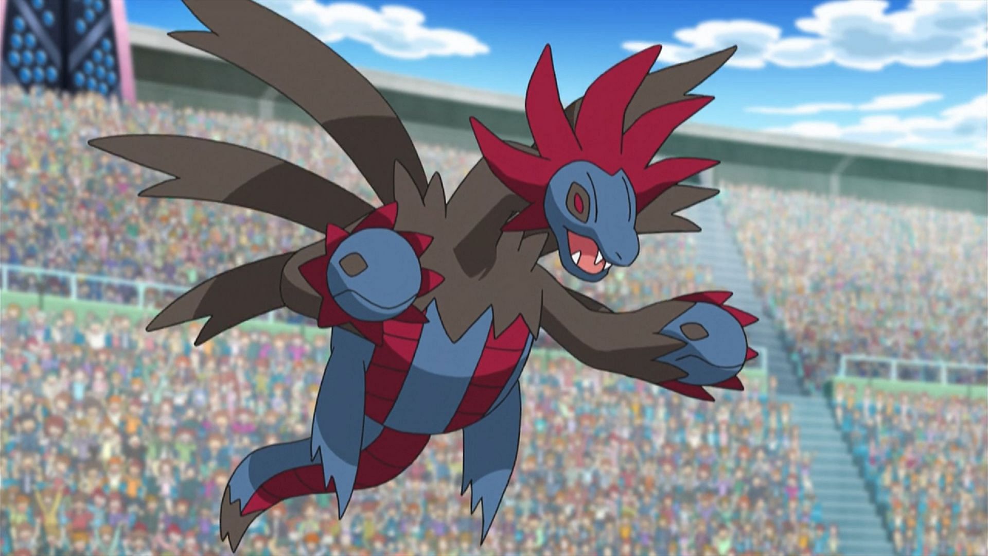 Dark-type Pokemon like Hydreigon can be a problem for Oranguru (Image via The Pokemon Company)