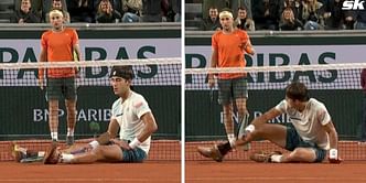 WATCH: Casper Ruud apologises after his stunning tweener winner causes Tomas Martin Etcheverry to fall down during French Open 3R clash