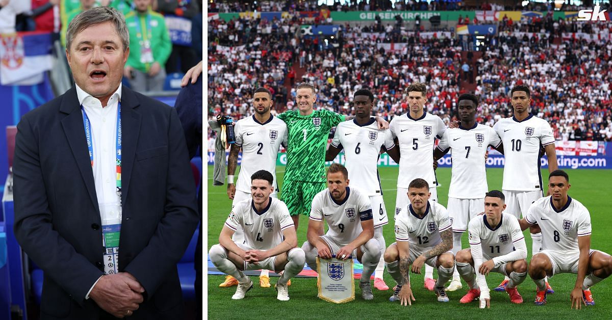 Serbia boss Dragan Stojkovic (left) has criticised England after Euro 2024 exit.