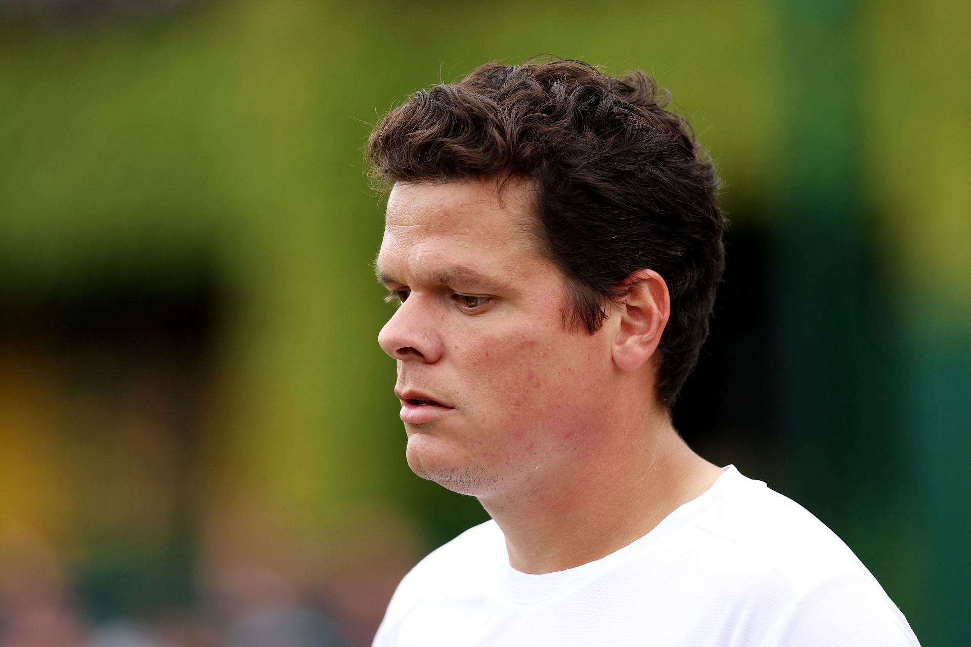 Milos Raonic at the 2023 Wimbledon Championships