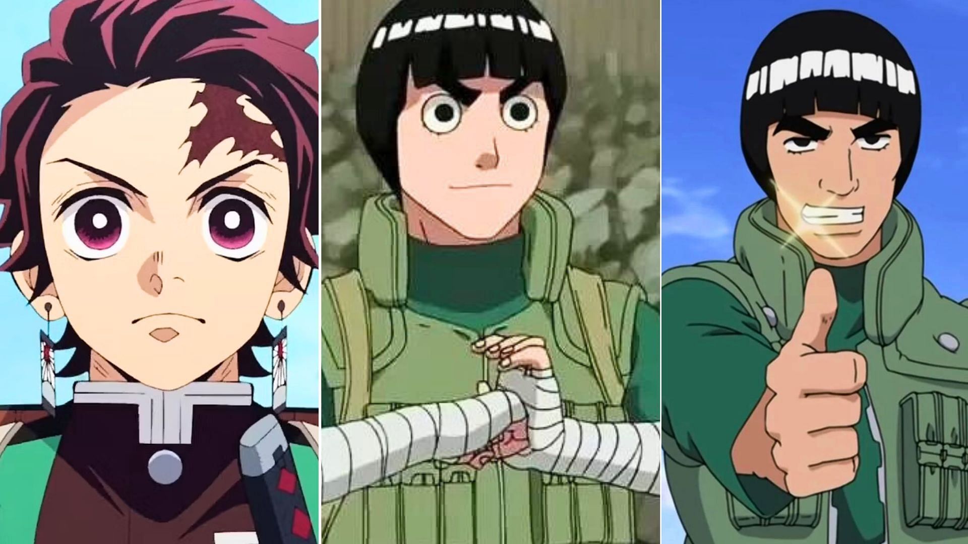 Tanjiro Kamado, Rock Lee, Might Guy 