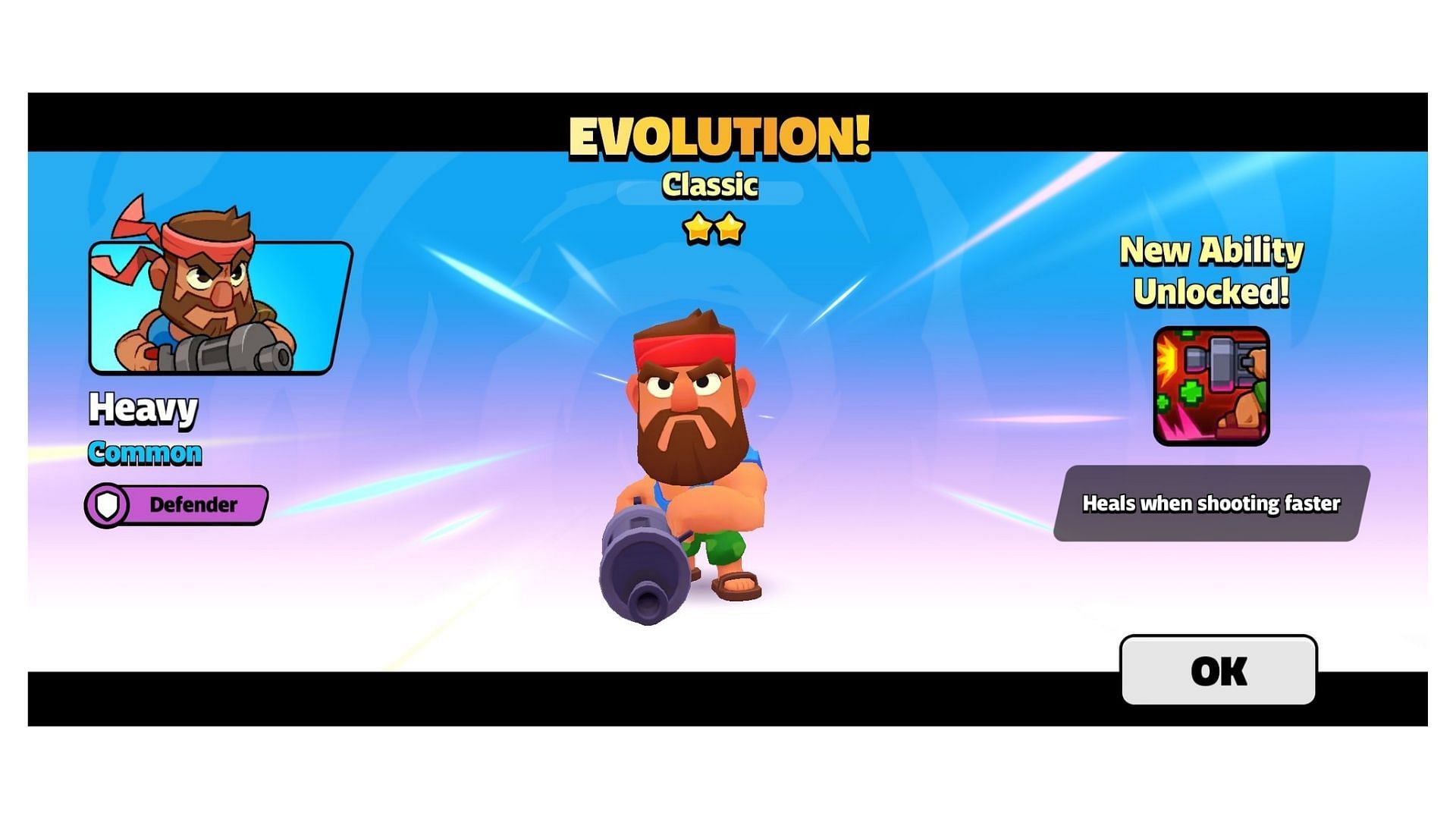 Heavy Evolution in Squad Busters (Image via SuperCell)