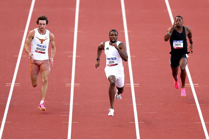 "Jogging a 20.10 is ridiculous";"He's coming for that gold"- Fans React as Noah Lyles qualifies for 200m semi-finals at U.S. Olympic trials