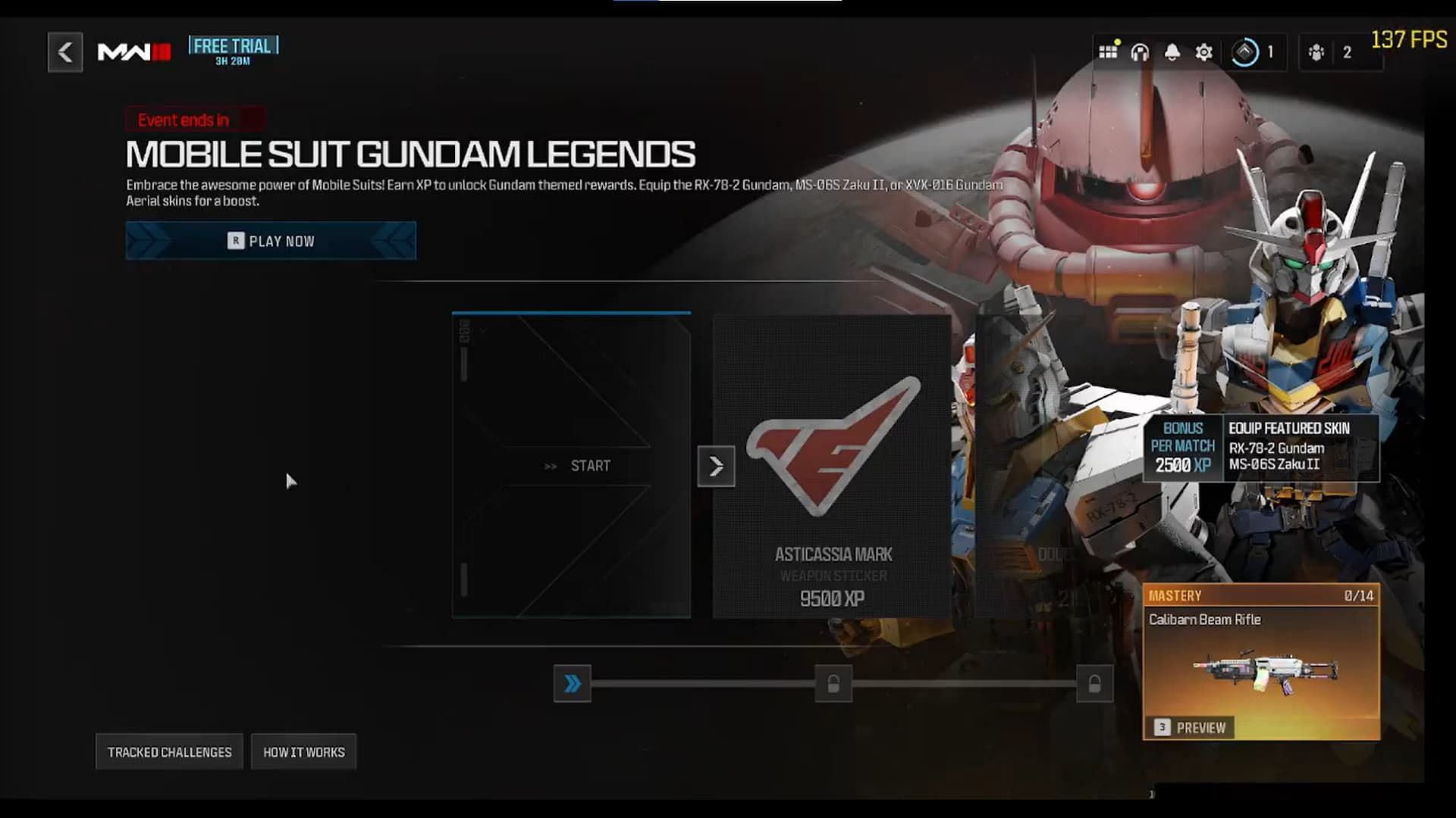 Gundam event in MW3 and Warzone (Image via Activision)