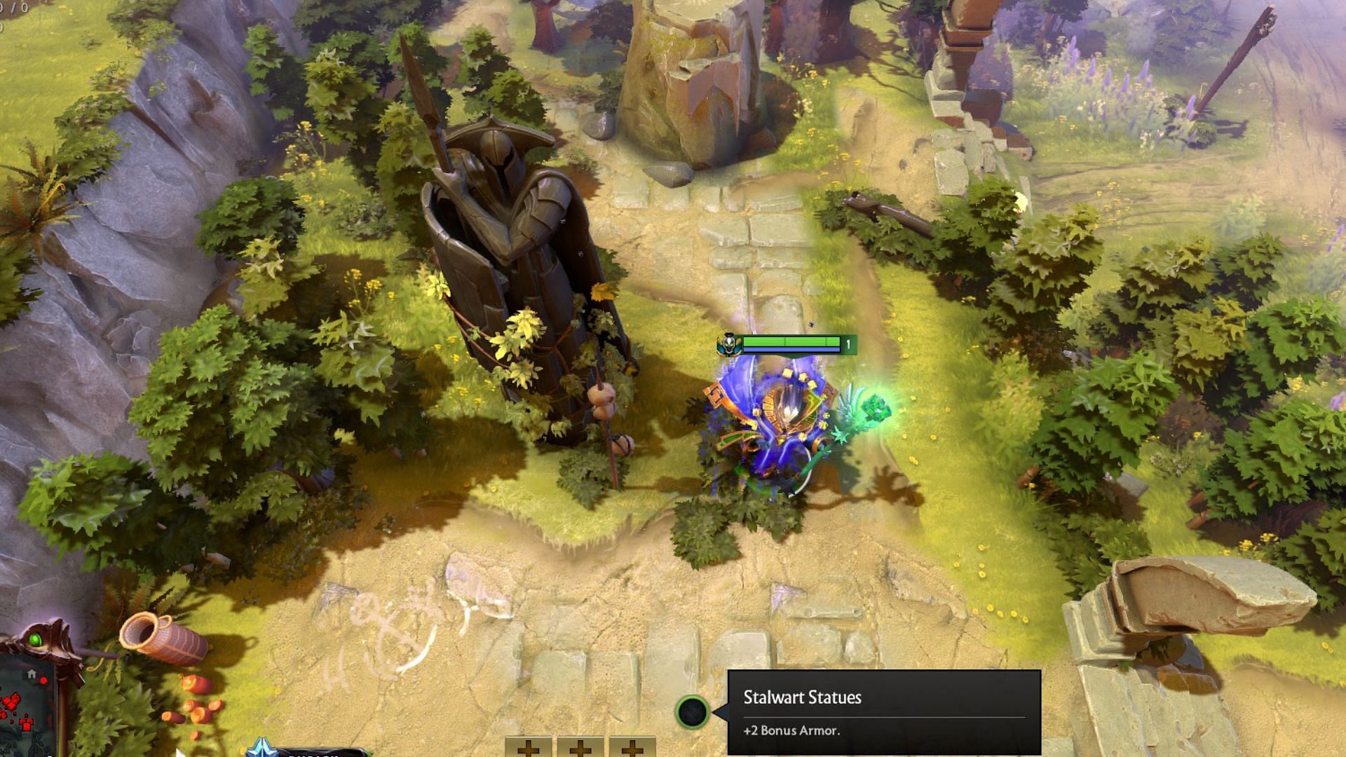 Stalwart Statues in Dota 2 7.36c (Image via Valve)