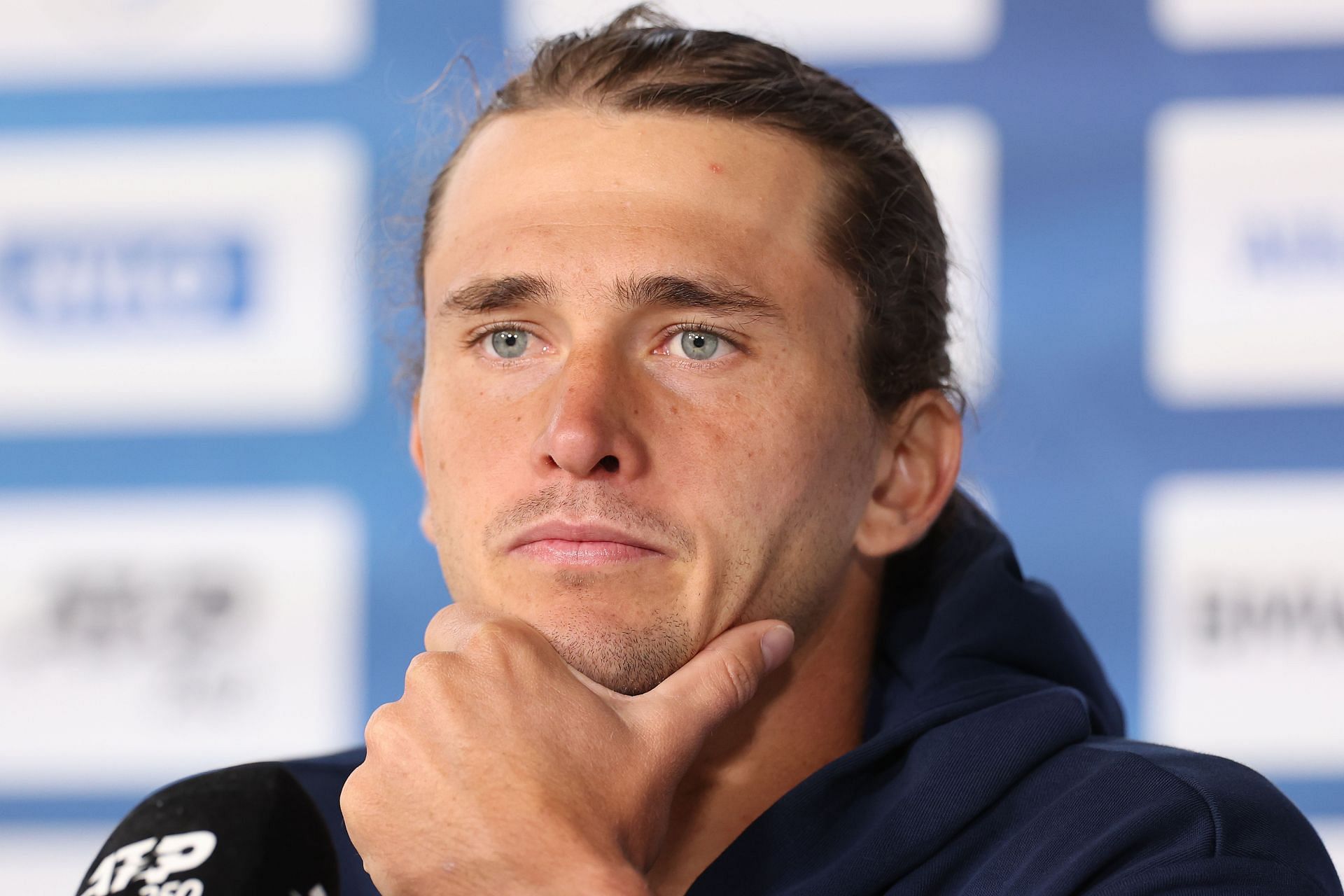 Alexander Zverev at a press conference