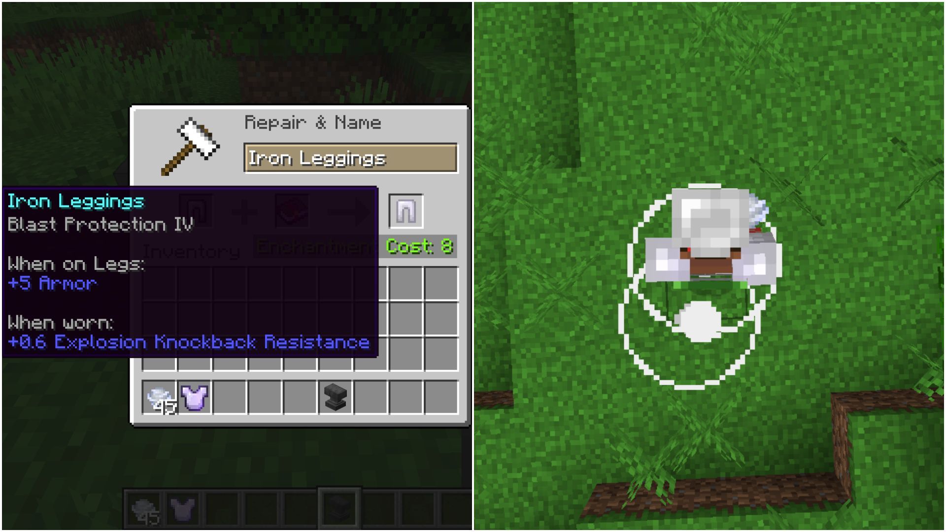 One Minecraft armor enchantment makes the wind charge effect useless