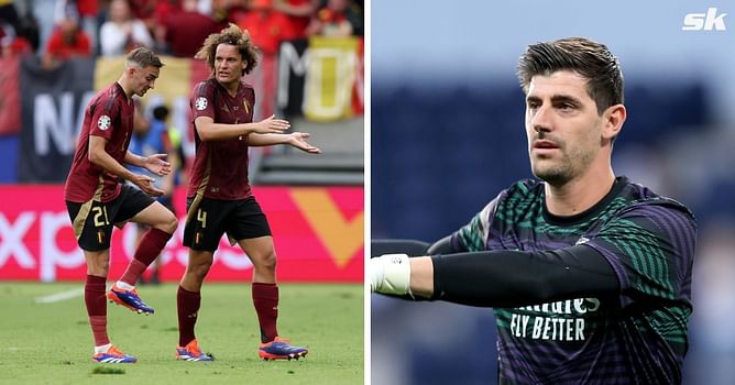 Thibaut Courtois’ tweet on Belgium refusing to pick him for Euro 2024 resurfaces after they concede goal through defensive error vs Slovakia