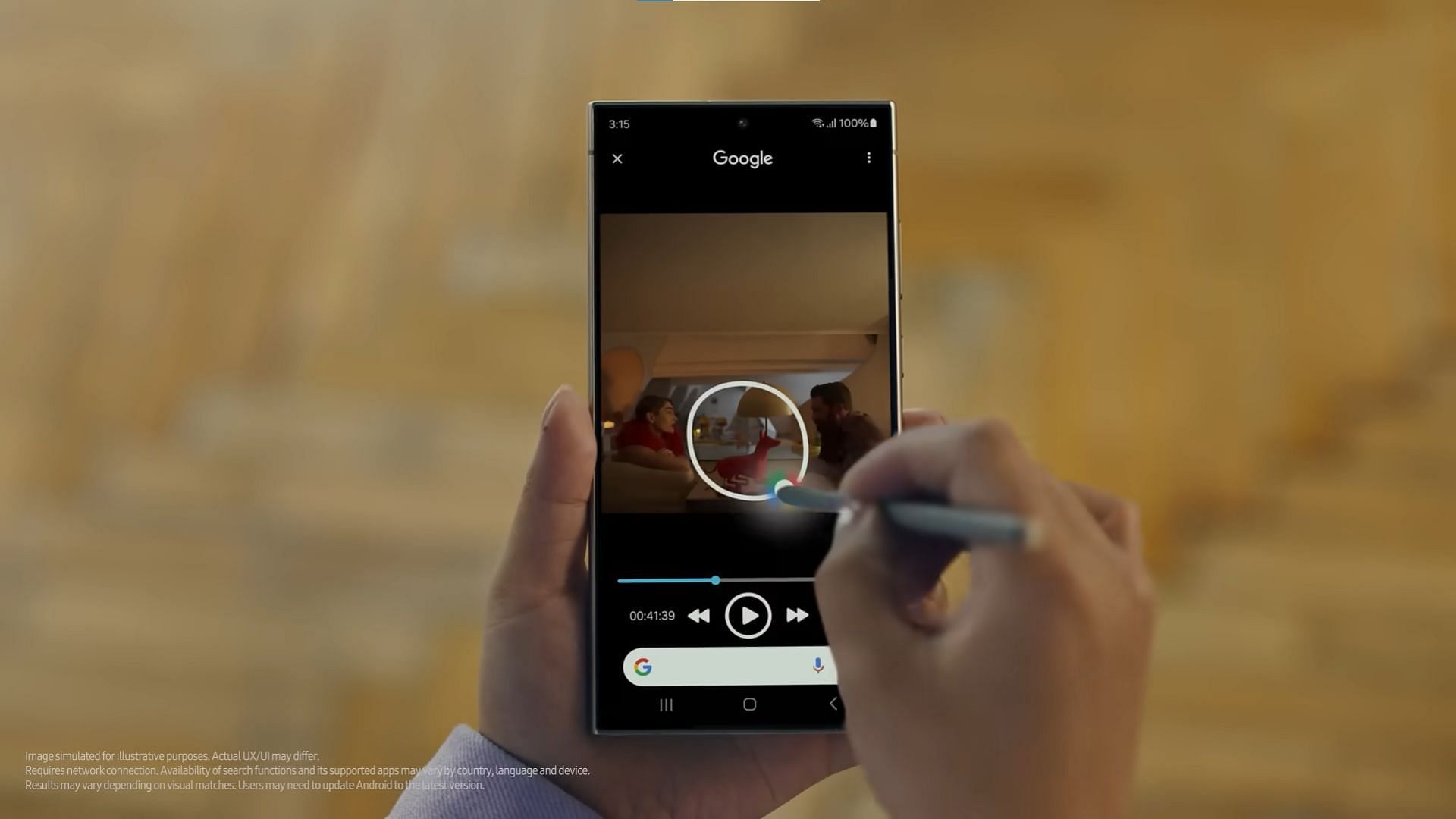 Galaxy AI&#039;s Circle to text can help users find meaningful context behind any picture (image via Samsung)