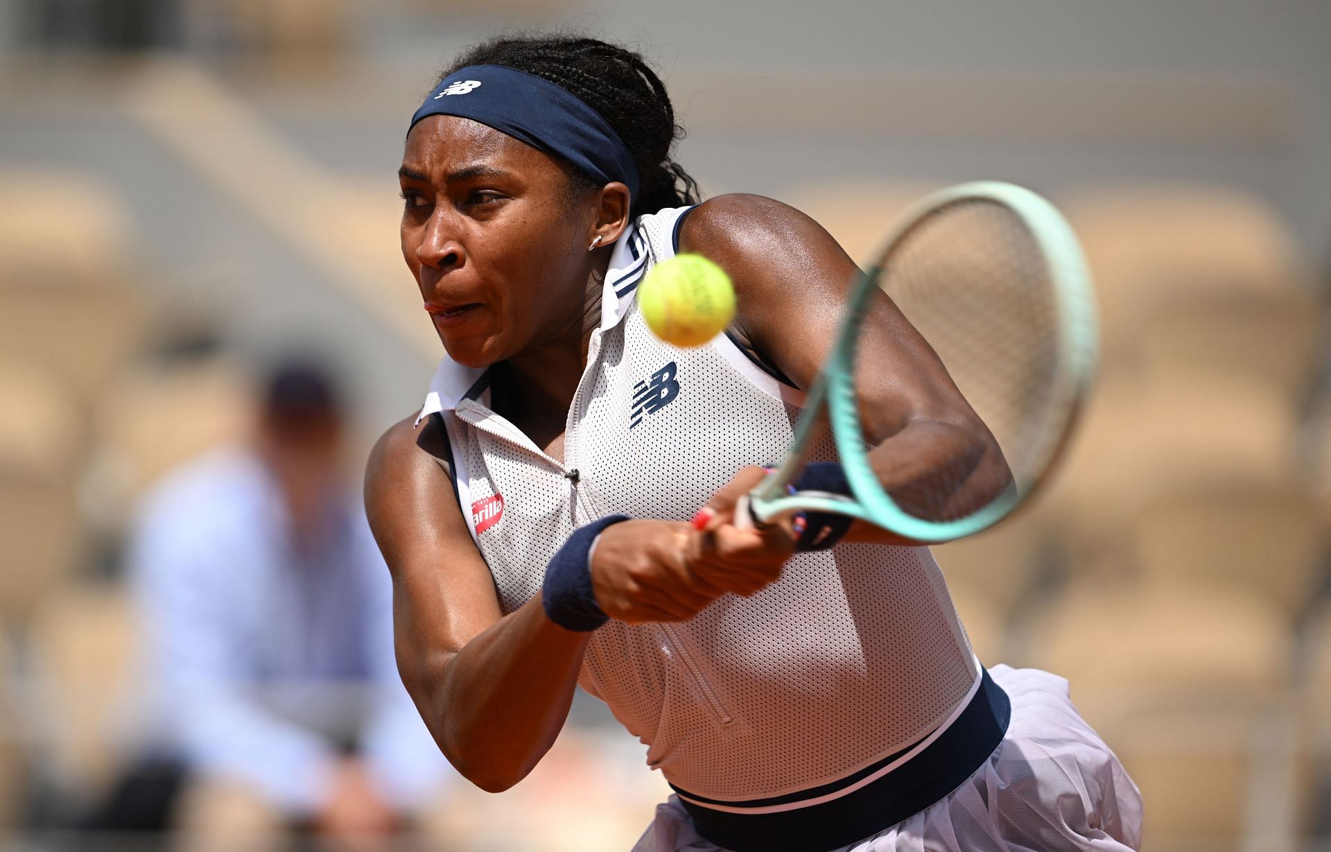 Coco Gauff at the 2024 French Open. (Photo: Getty)