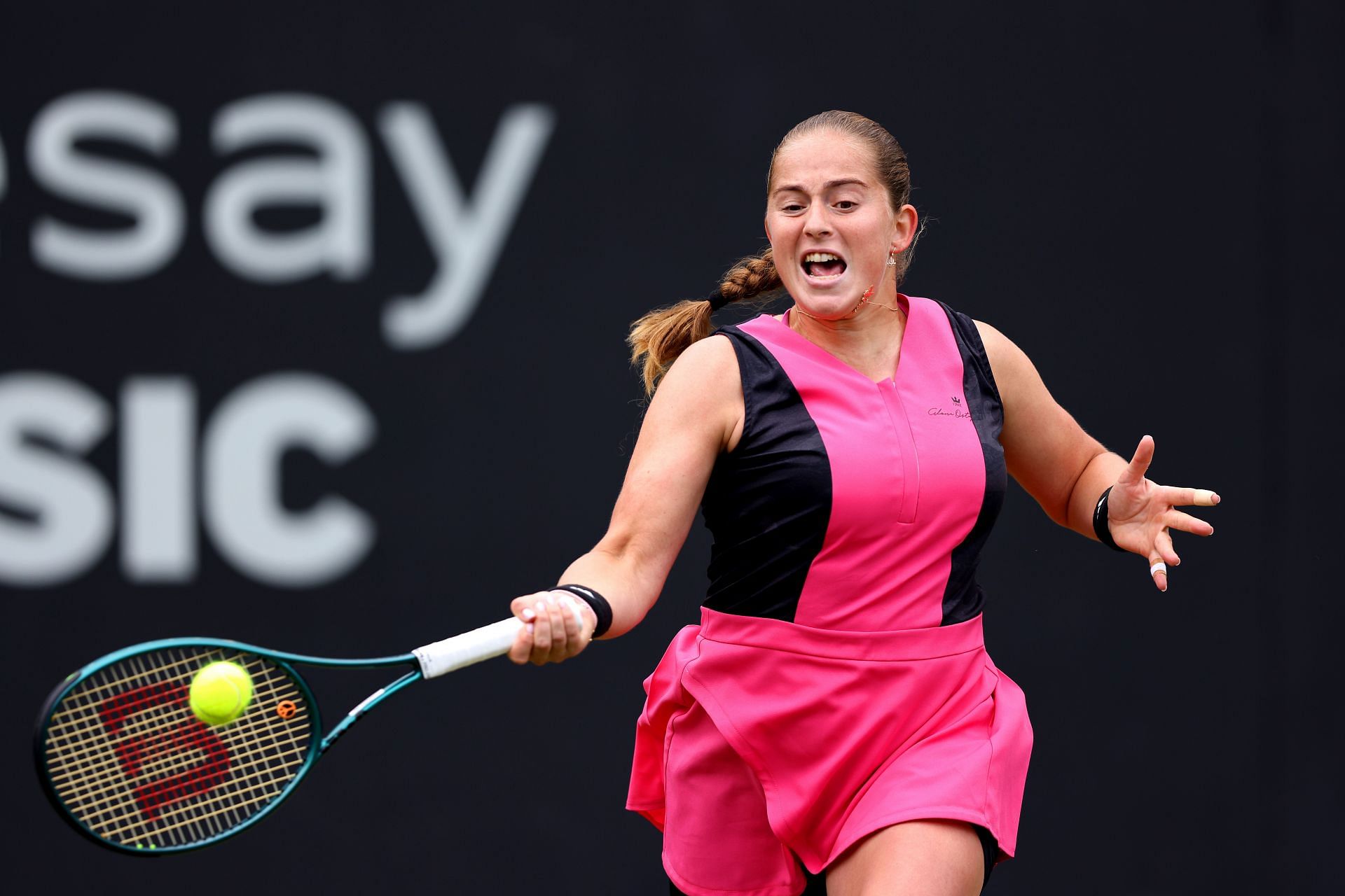 Jelena Ostapenko at the Rothesay Classic Birmingham