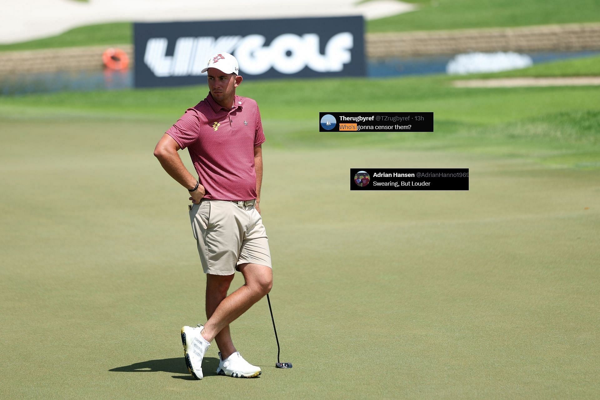 Lucas Herbert loses calm during the first round of LIV Golf Houston