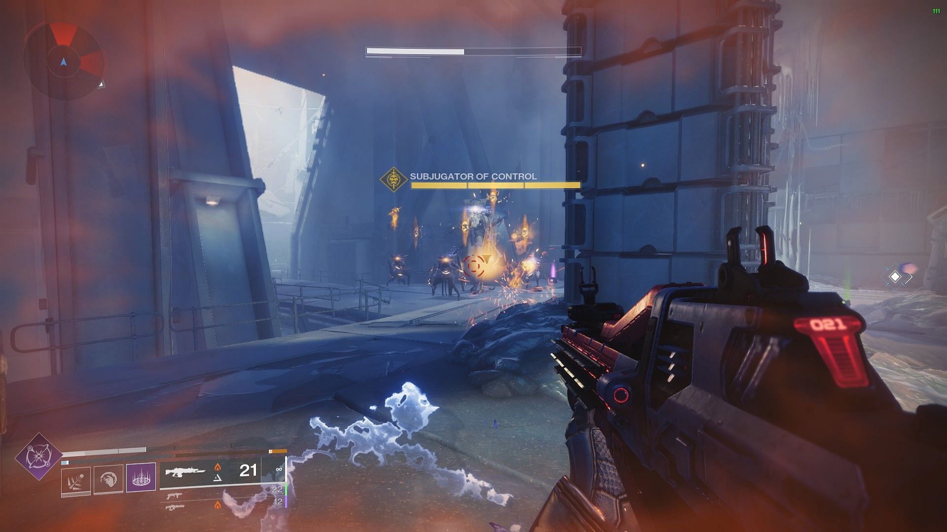 Dread spawning after accumulating all charges in the machine (Image via Bungie)