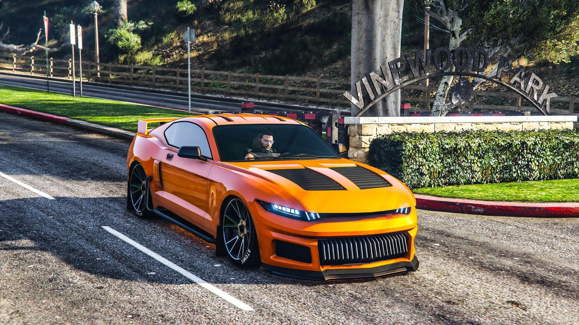 A picture of Vapid Dominator GTX in Los Santos (Image via PsYcHoXKiLL/Reddit)