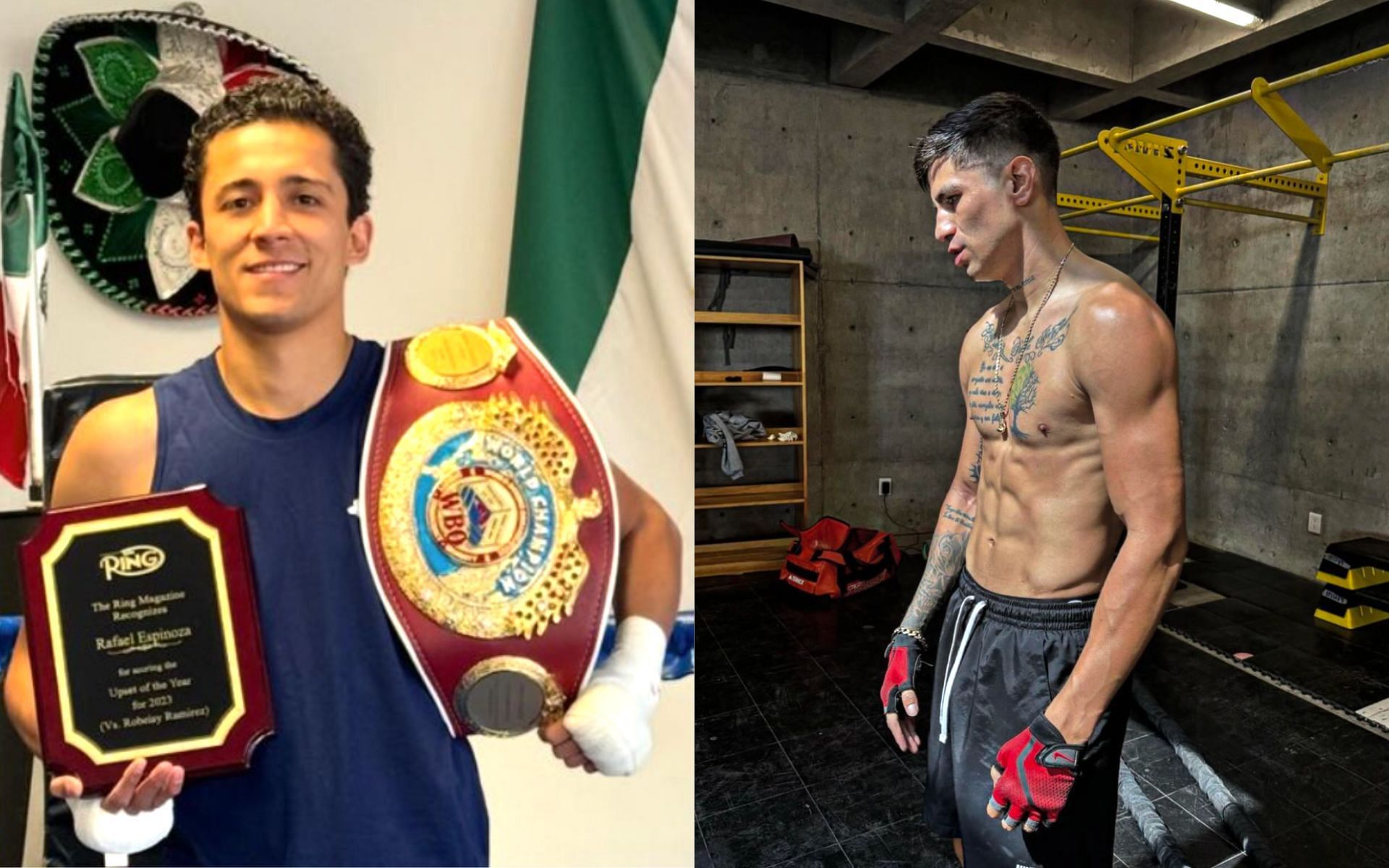 Rafael Espinosa (left) fights Sergio Chirino (right) on June 21 [Images Courtesy: @rafa_espinoza and @chirino_oax on Instagram]