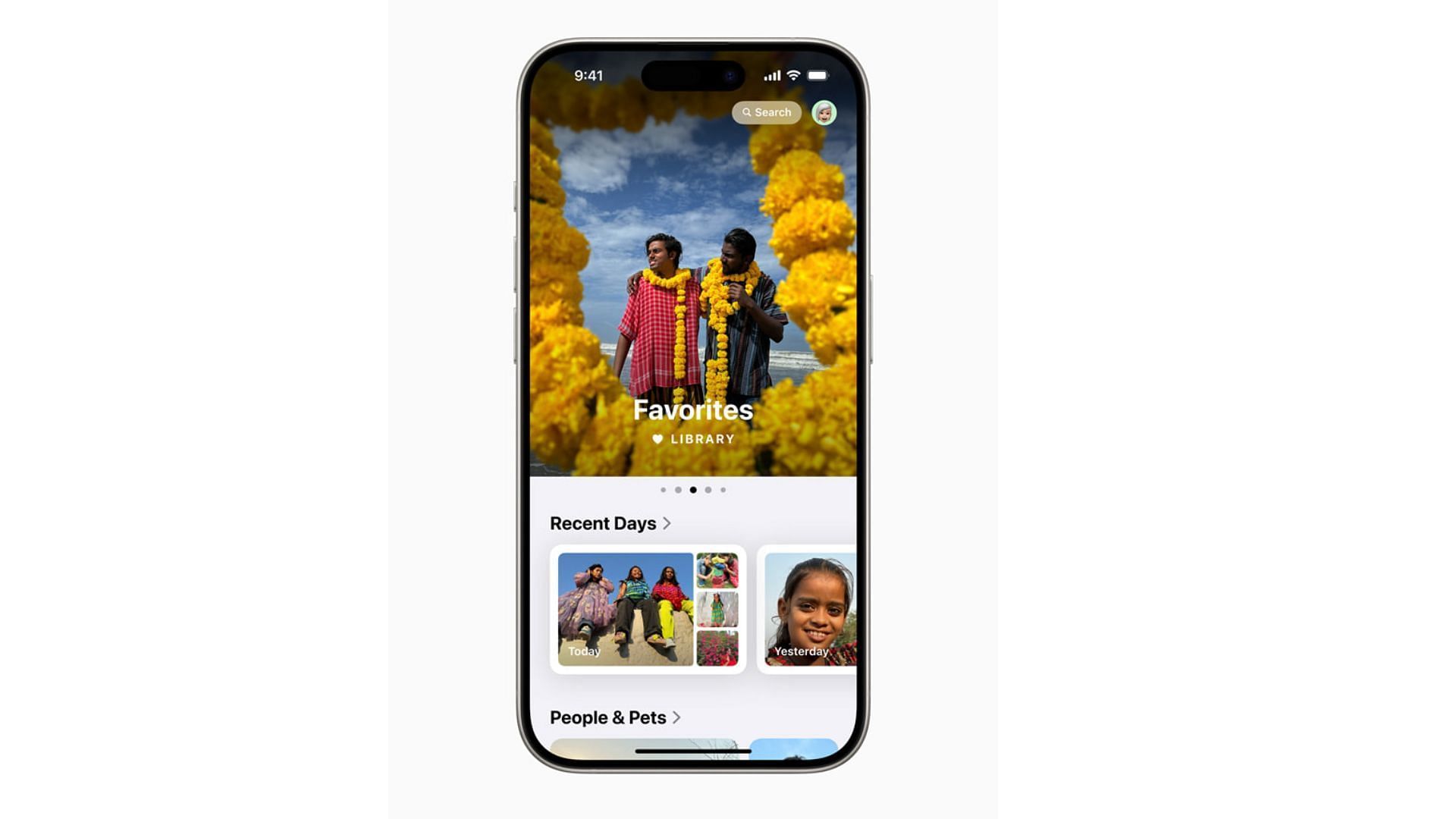 The Photos app is more organized (Image via Apple)