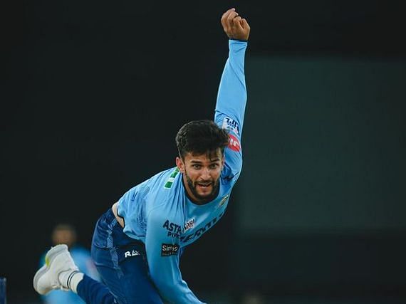 Azmatullah Omarzai bowling in the nets for Gujarat Titans in IPL 2024 (Image Credits: Azmatullah Omarzai&#039;s Instagram)