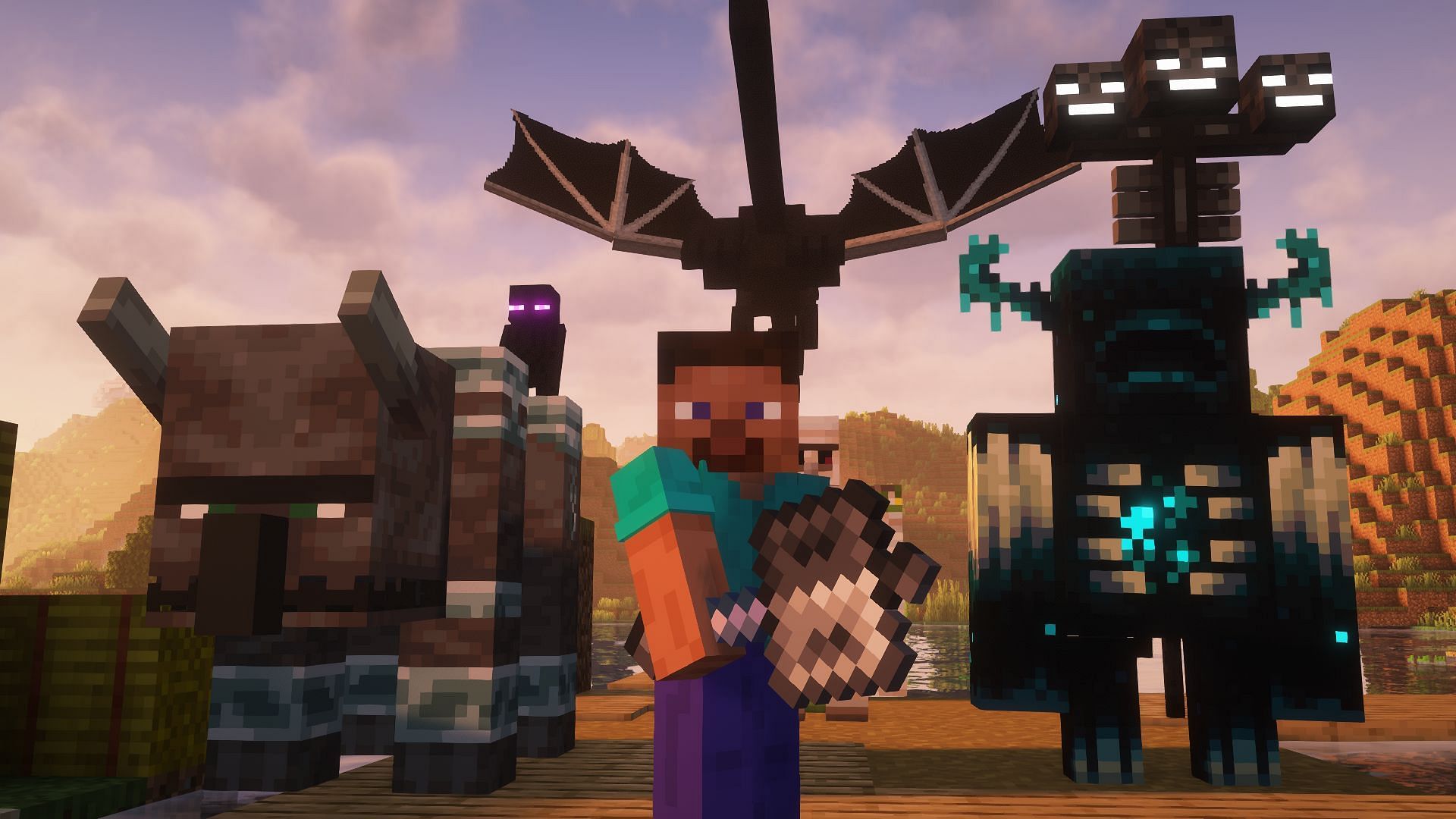 The mace holds the power to one shot even wardens (Image via Mojang)