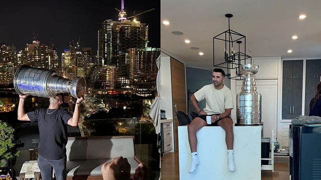 Nazem Kadri posts old picture of himself showering with Stanley Cup on anniversary (Image via Nazem Kadri Instagram)