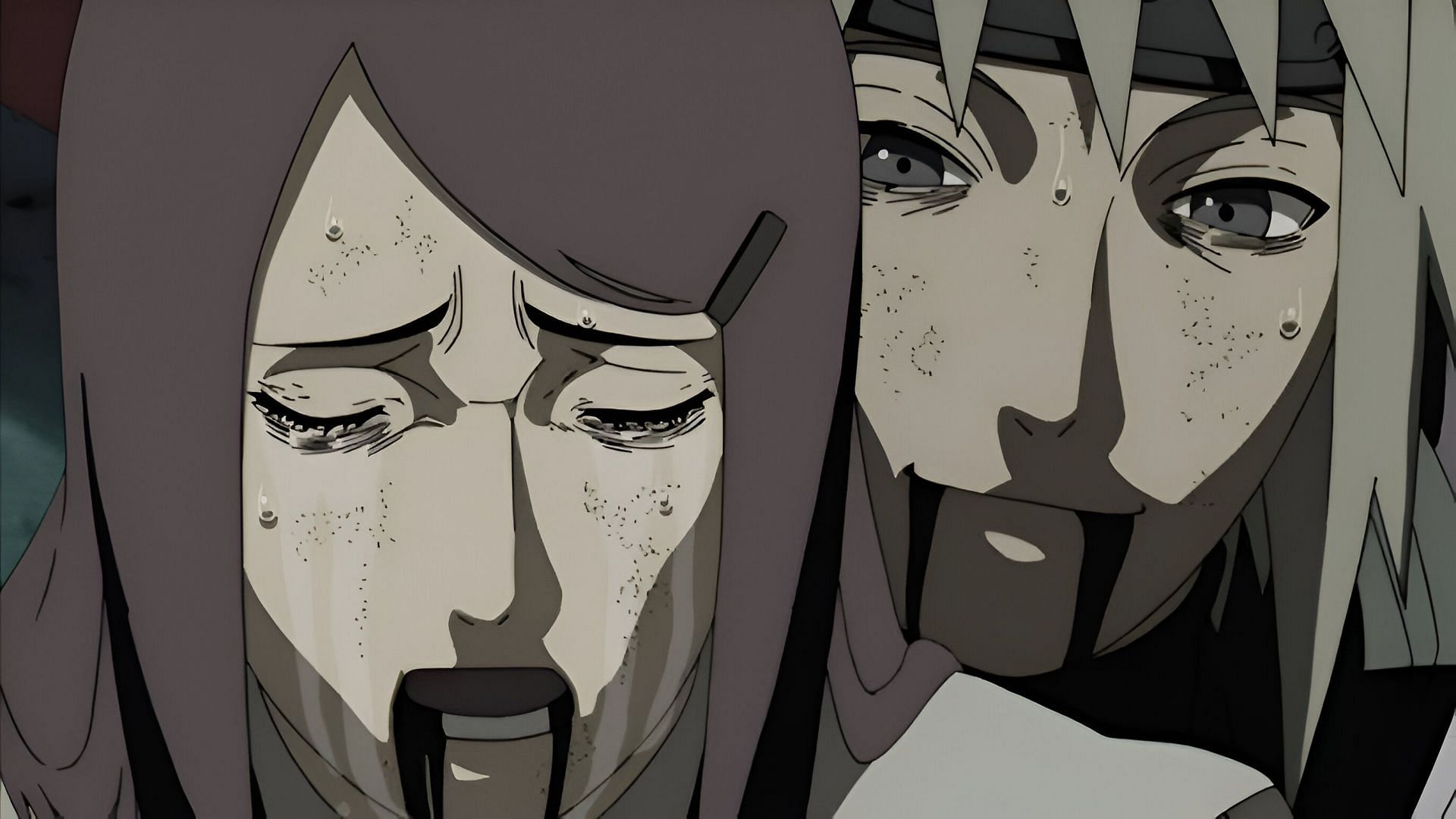 The last moments of Naruto&#039;s parents before their death (Image via Studio Pierrot)
