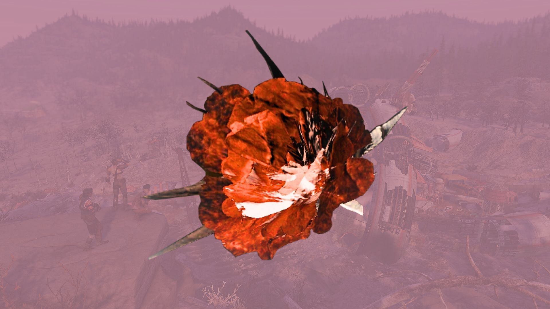 Where to find the Ash Rose in Fallout 76 (Image via Bethesda)