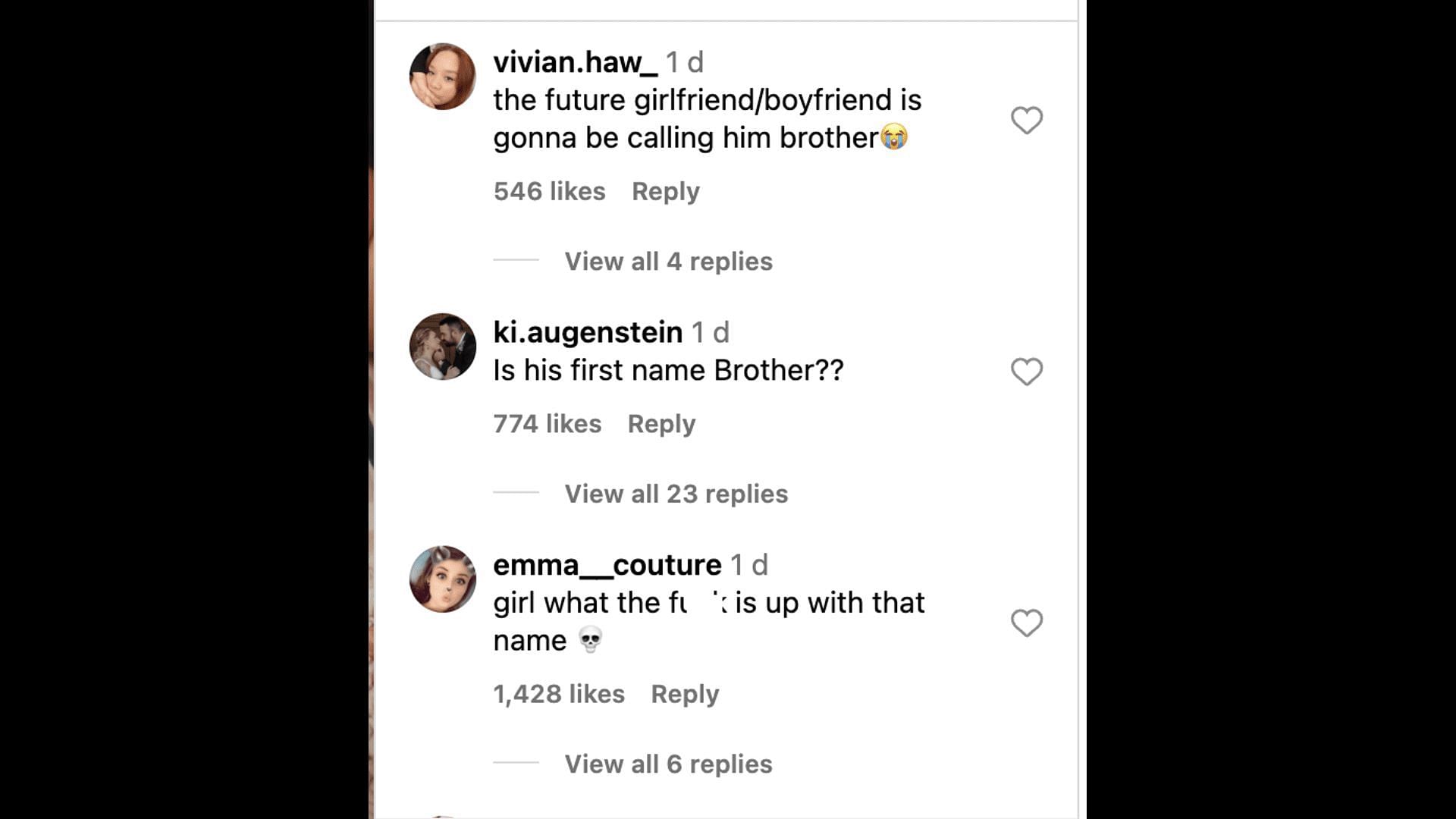 Social media users react to Darren&#039;s newborn son&#039;s name, as he stated that his first name is &quot;Brother.&quot; (Image via @Darren Criss/ Instagram)