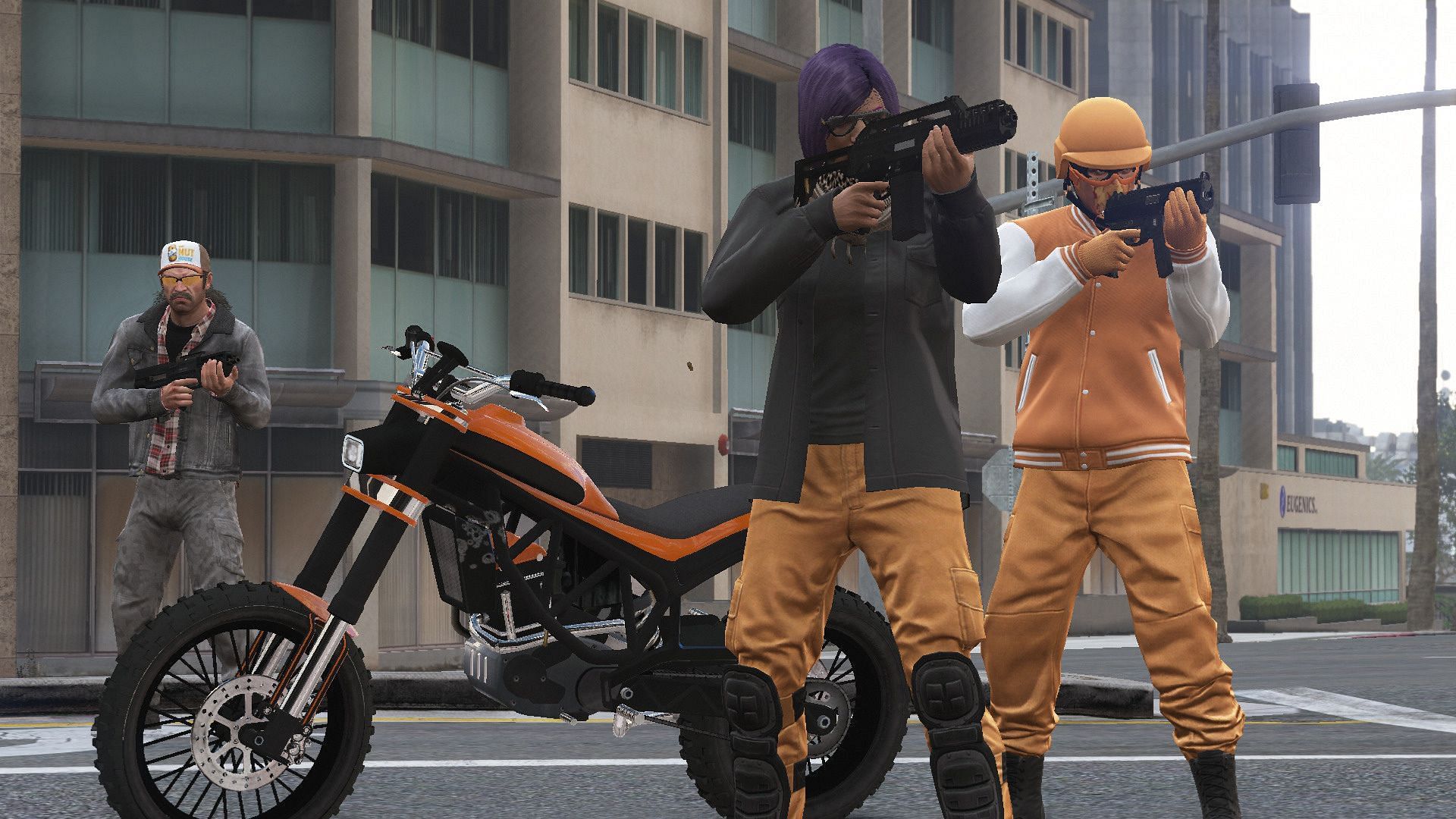 Gang and Turf mod adds several factions to the city making role-play more realistic. (Image via Rockstar Games || gta5-mods)