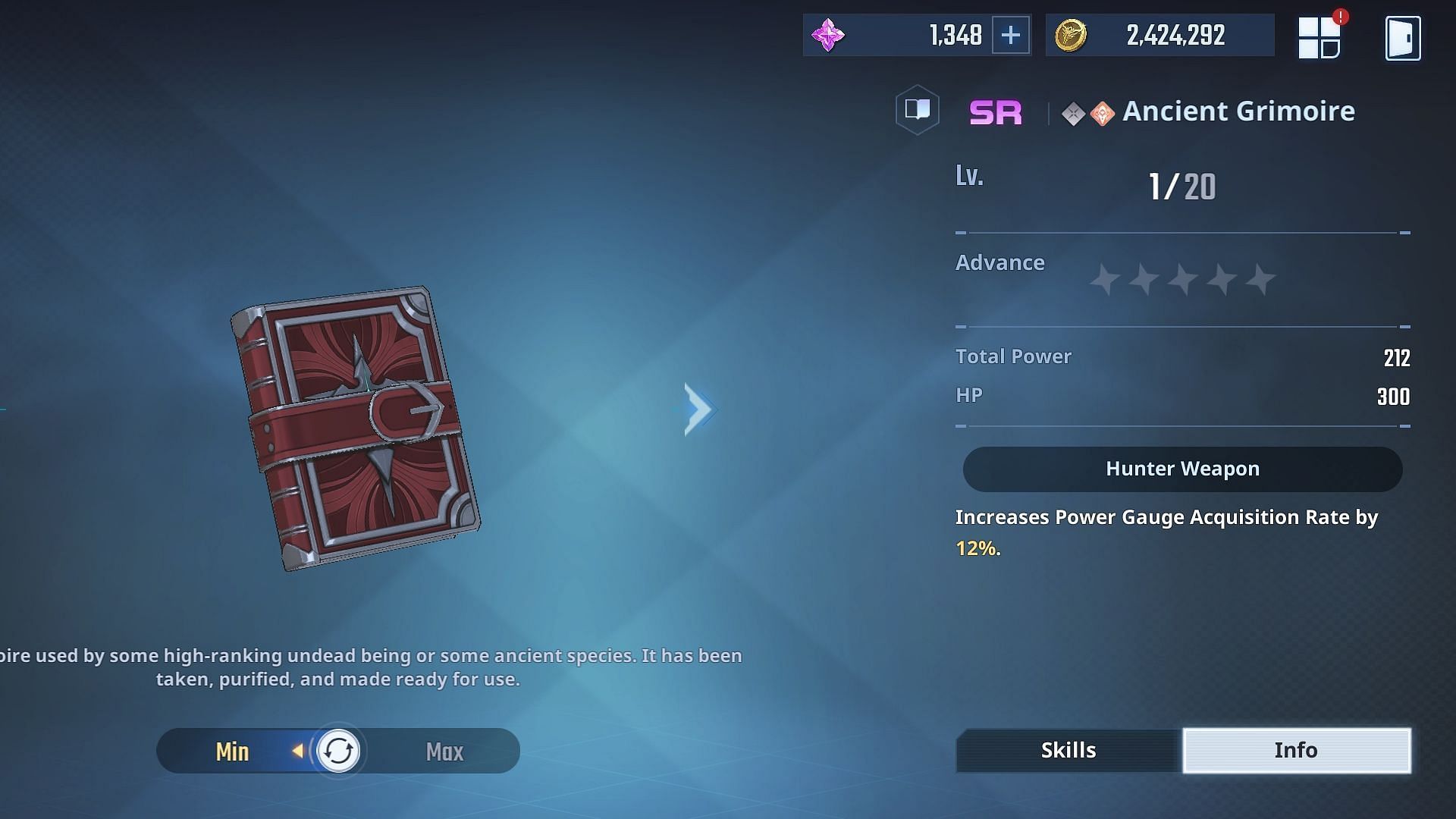 Ancient Grimoire is one of the best weapons for Nam (Image via Netmarble)
