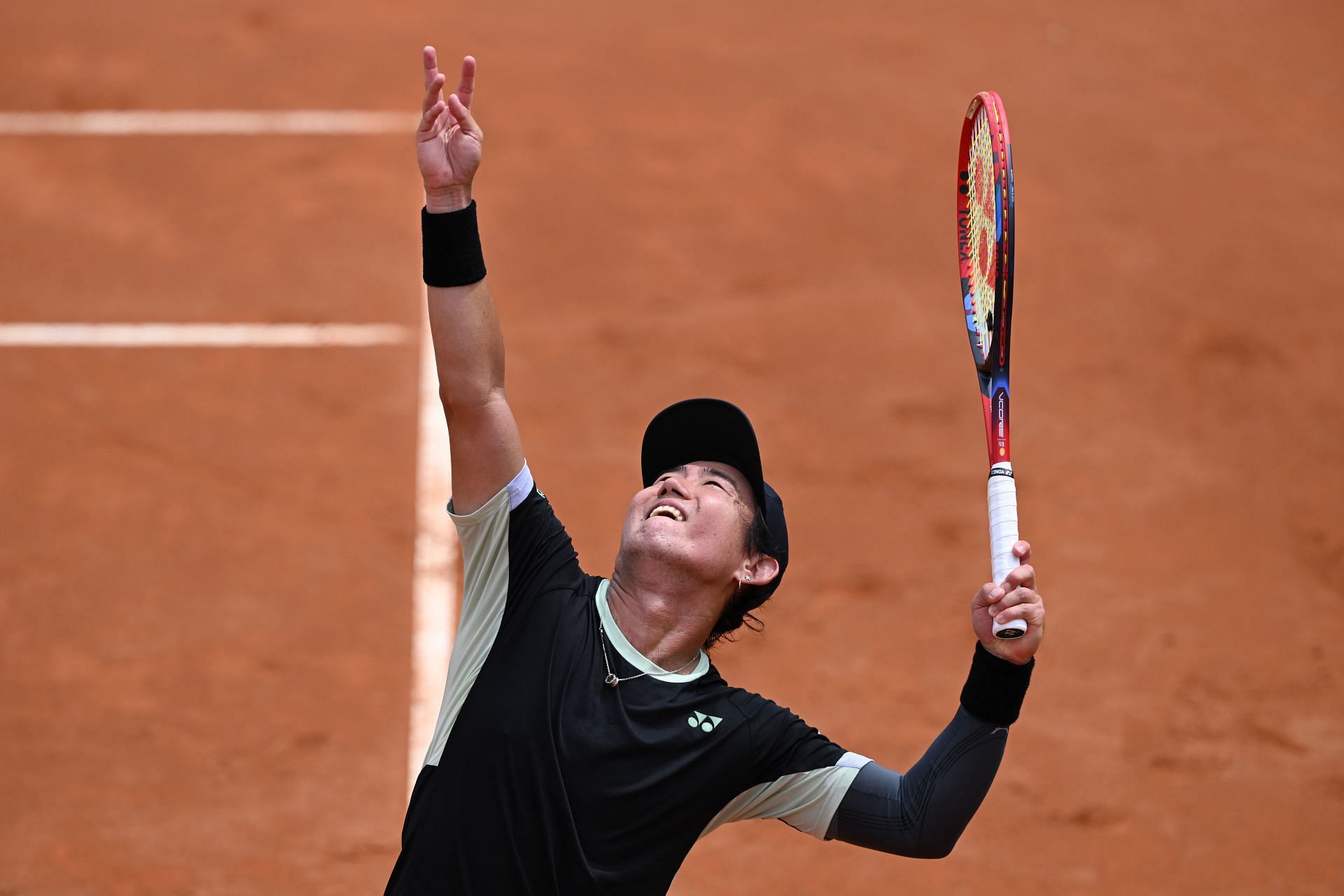 Yoshihito Nishioka at the 2024 Internazionali BNL D'Italia (Image via Getty)