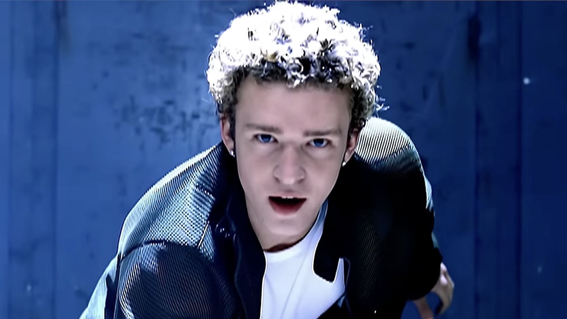Justin Timberlake in the music video for &#039;Bye Bye Bye&#039; uploaded to YouTube on October 25, 2009 (Image via YouTube/@OfficialNSYNC)