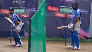 [Watch] Rohit Sharma & Virat Kohli polish their reverse-sweeps ahead of India's T20 World Cup Super 8 encounter against Afghanistan