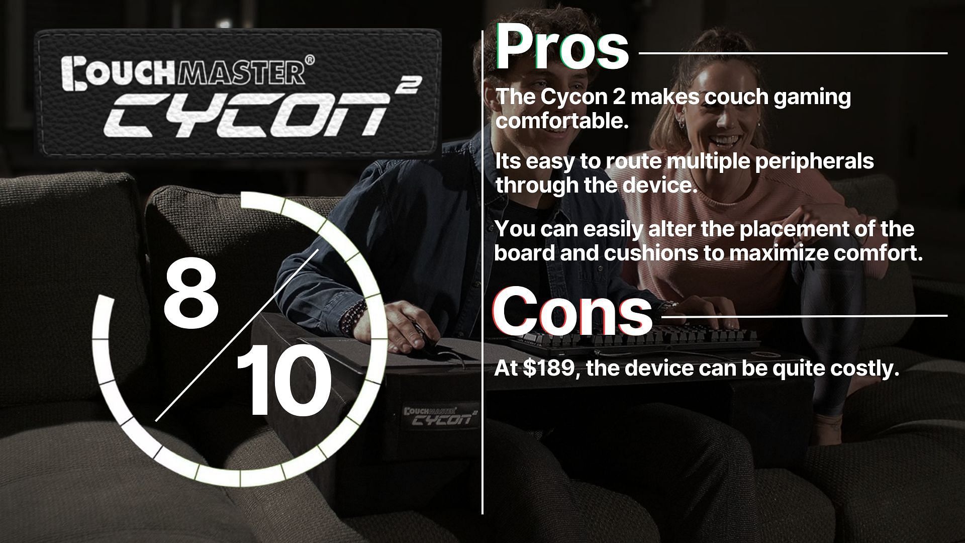 The Cycon 2 is a fantastic accessory for couch gaming. (Image via Sportskeeda)