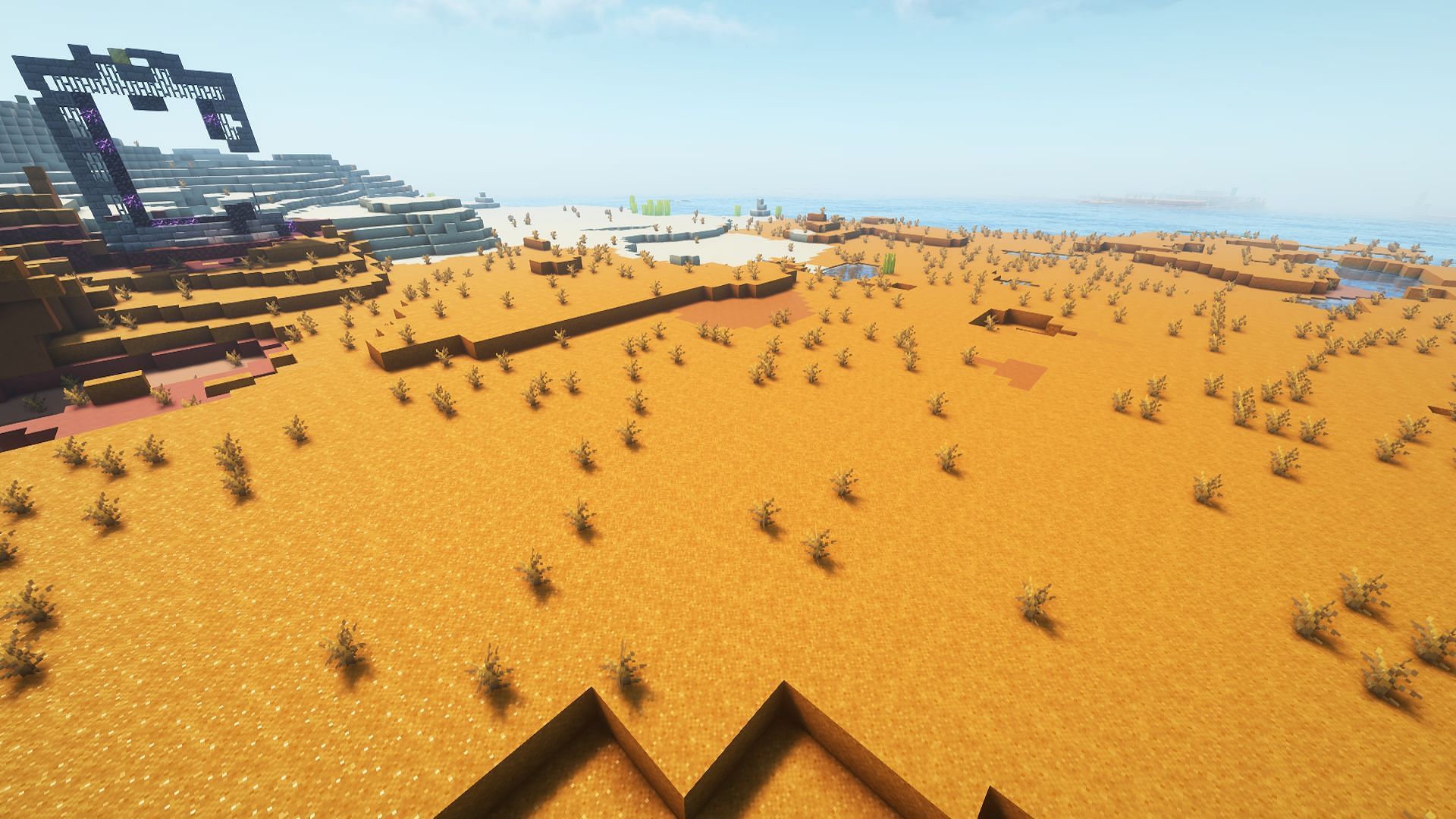 The flat spot used in the example build (Image via Mojang)