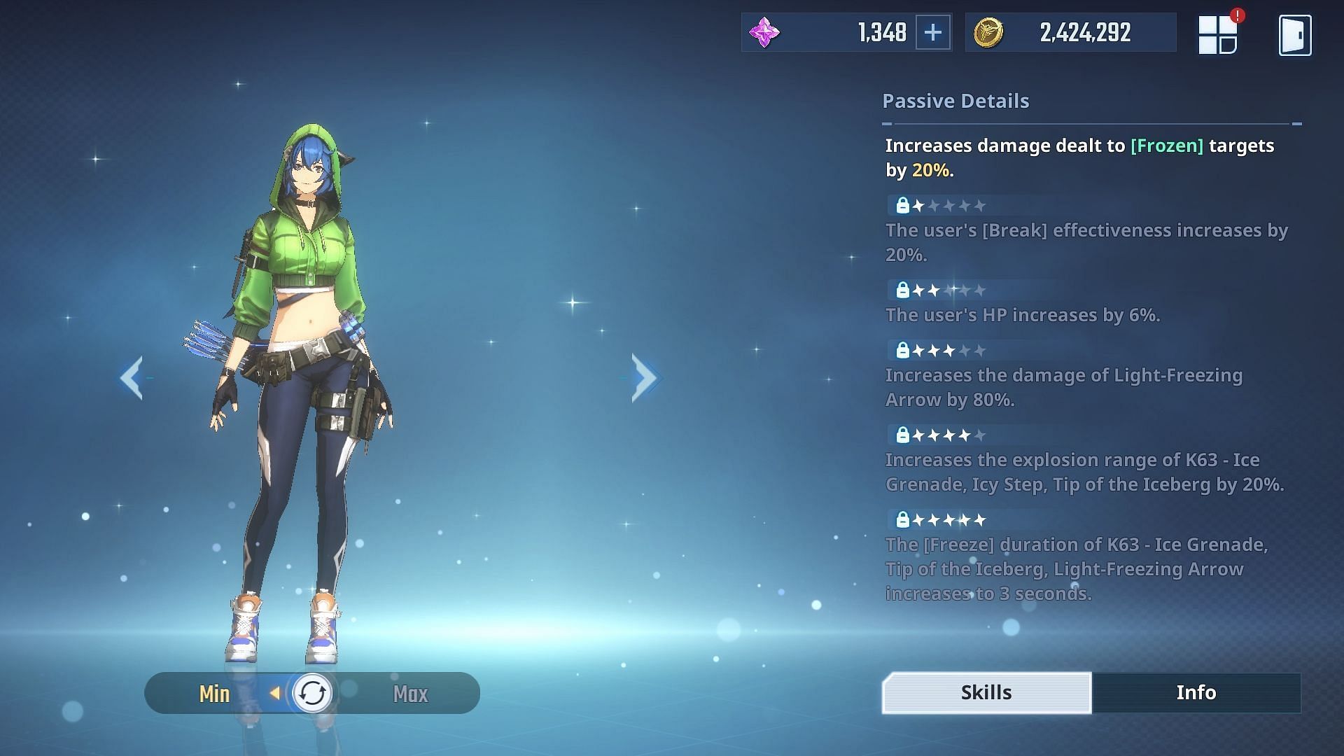 Nam Chae Young&#039;s Passive effects in Solo Leveling Arise (Image via Netmarble)