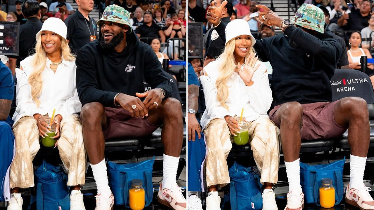 In Photos: Savannah James shares series of candid courtside pictures with LeBron James after attending Aces&nbsp;vs&nbsp;Liberty&nbsp;game