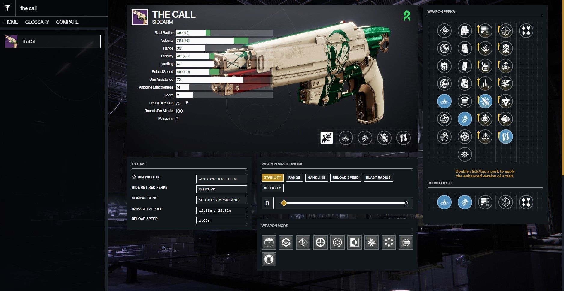 The Call god roll guide for Destiny 2 PvE and PvP