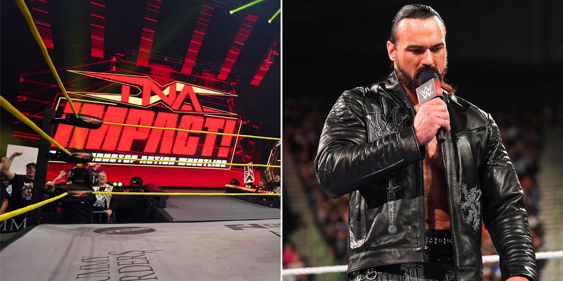 TNA reacted to Drew McIntyre leaving WWE (Image via TNA and WWE