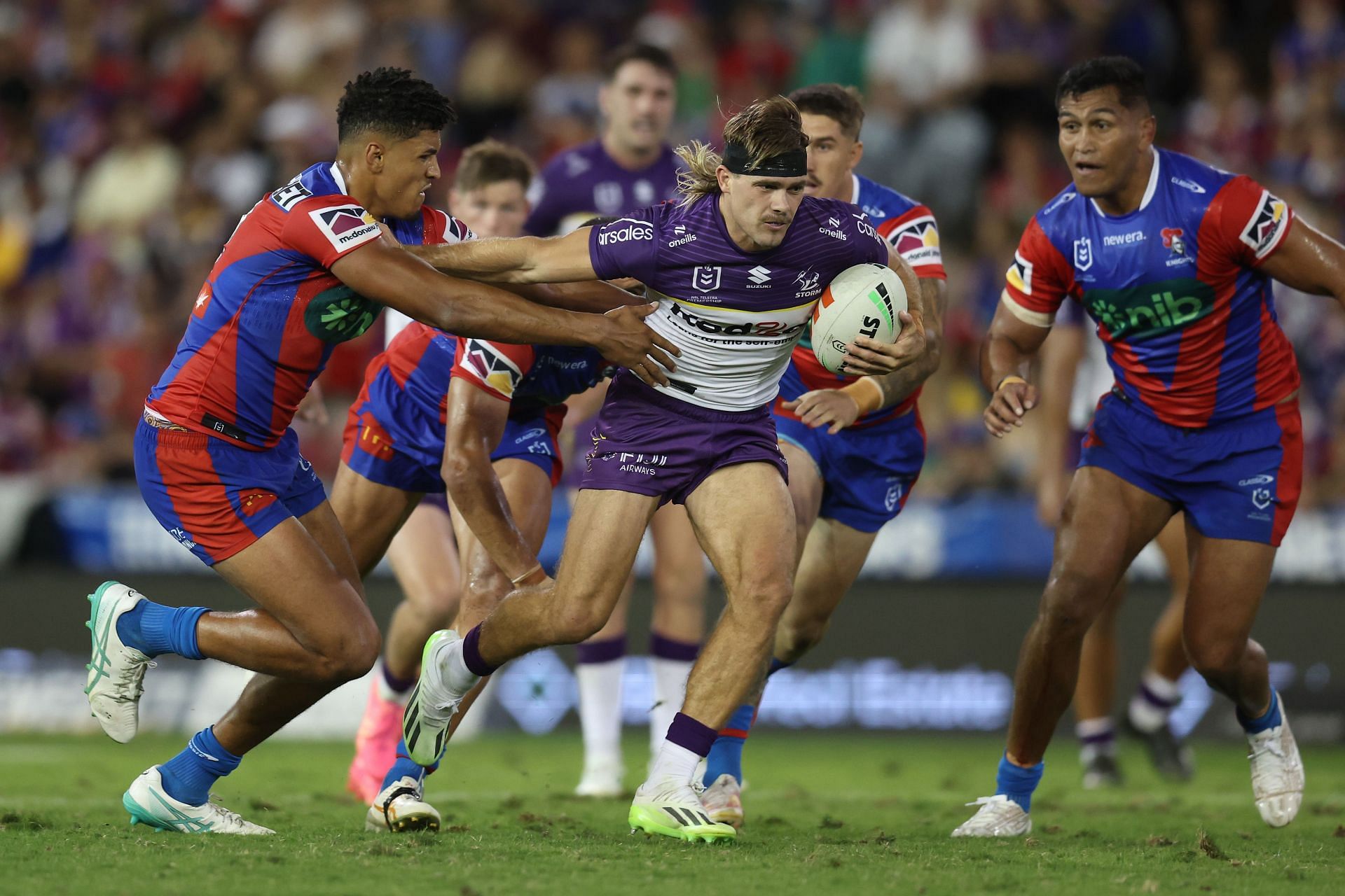 NRL Rd 3 -  Knights v Storm