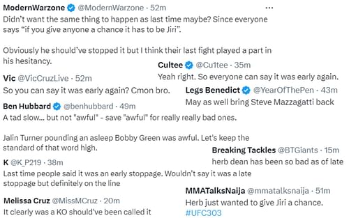 Fan reactions to Ariel Helwani's comments